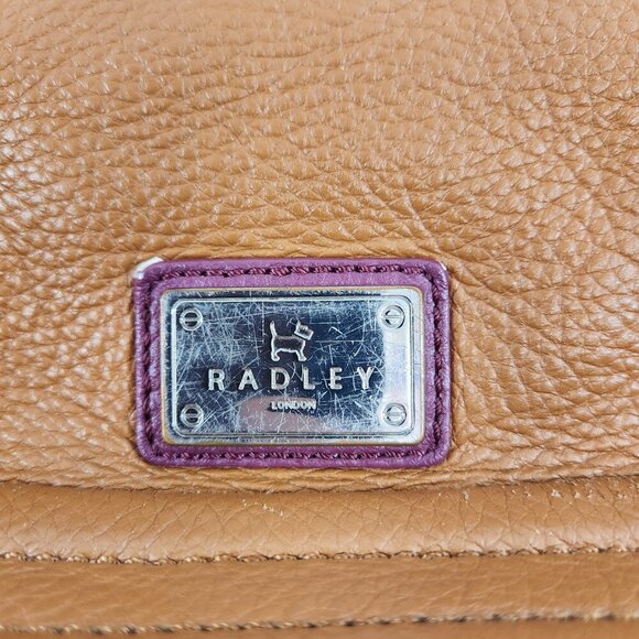 Radley London Brown Leather Crossbody Purse w/ Dust Bag - Picture 2 of 14